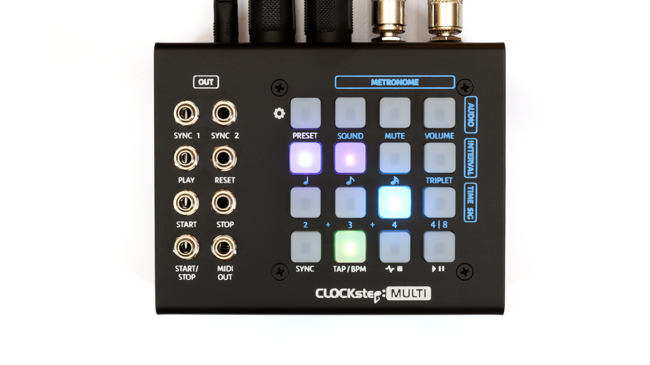 midi continuous controller pedal CLOCKstep:MULTI — Precision MIDI Clock & Analog Sync with Human Groove Tracking U.S. 9V Power Adapter (included)
