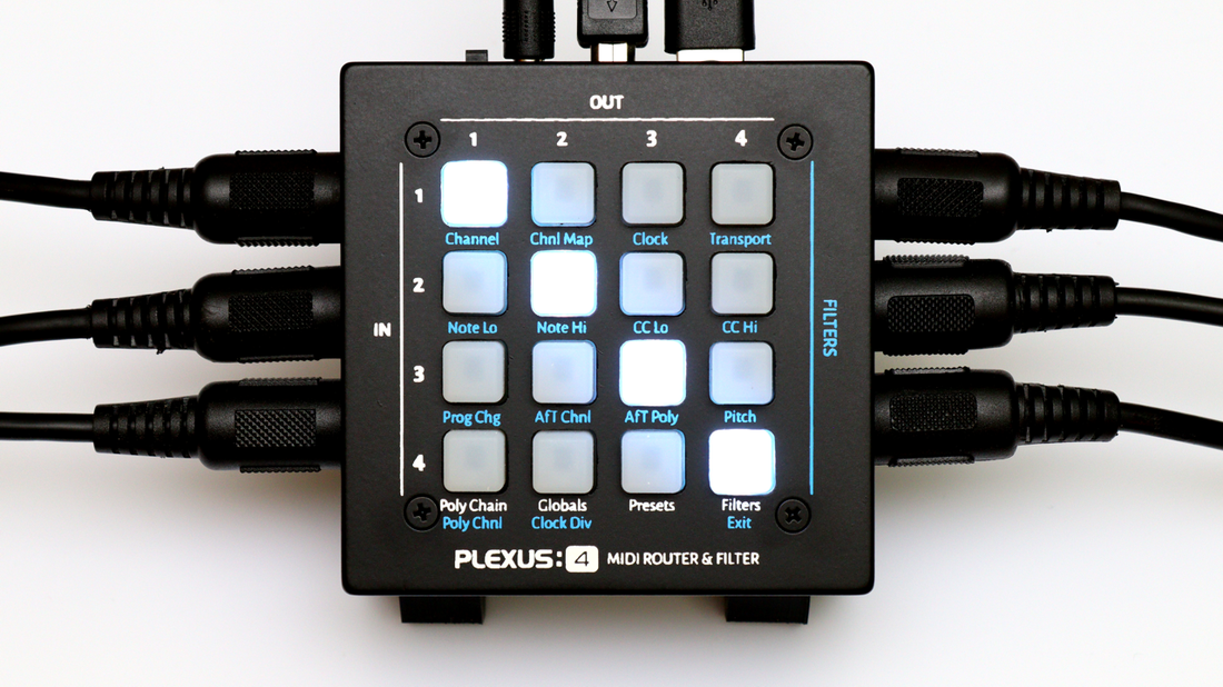 PLEXUS:4 First Look.  New MIDI Router and Message Filter.