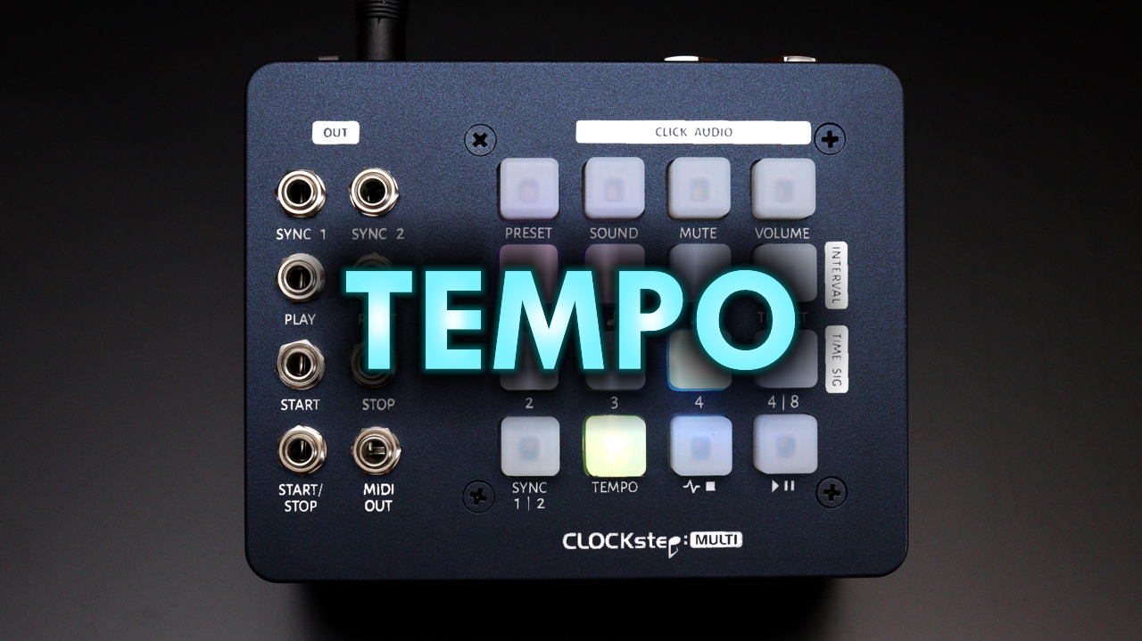 CLOCKstepMULTI Master MIDI Clock, MIDI Sync, CV Sync Box, Metronome