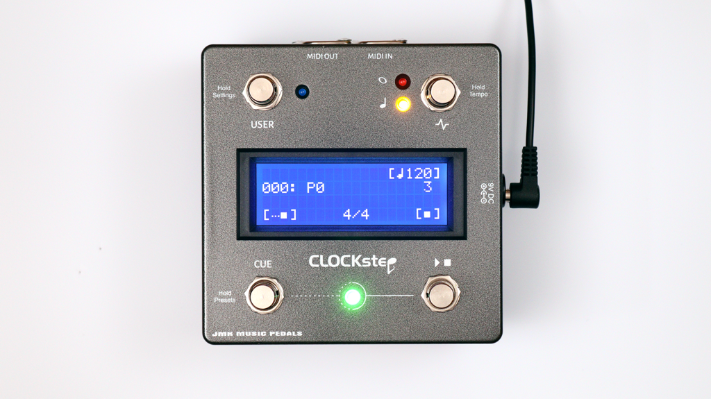 CLOCKstep MIDI Clock Pedal and Metronome Generator JMK Music Pedals